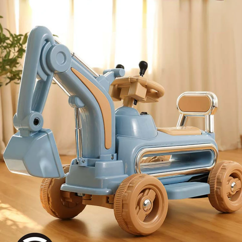 

Children's Educational Toy Excavator 1- 3 Year Old Boy Birthday Gift Toys Music Early Education Comfortable Big Seat Toy Cars