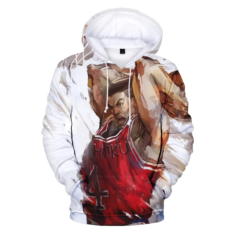 New Slam Dunk 3D Printed Hoodie Fashion Men Boys Casual Sweatshirts SHOHOKU 10 O-Neck Polyester Pullover Plus Size Coat