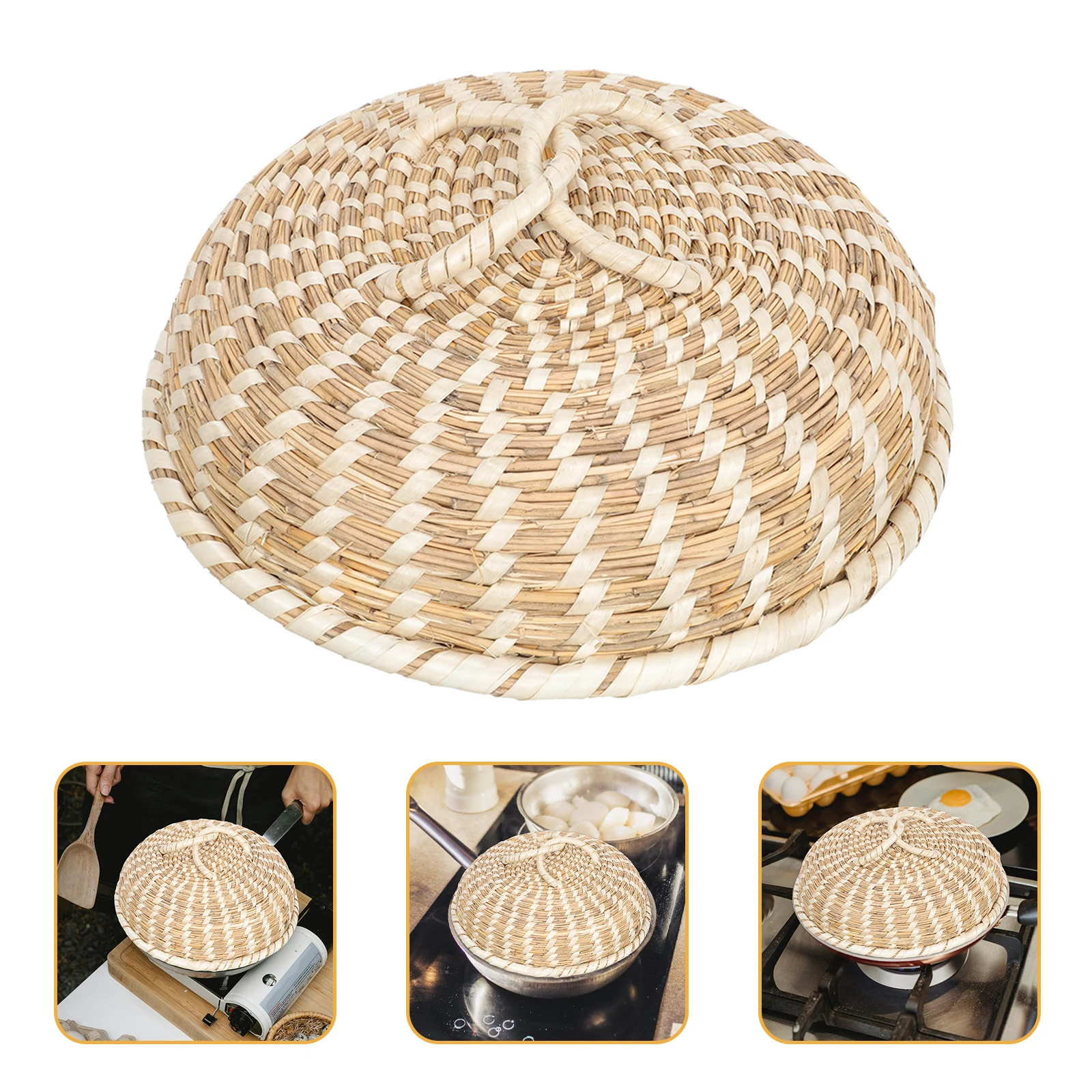 

Premium Wooden Pot Cover Household Kitchenware Heat Resistant Moisture Proof Splicing Lid For Home Cooking Steaming