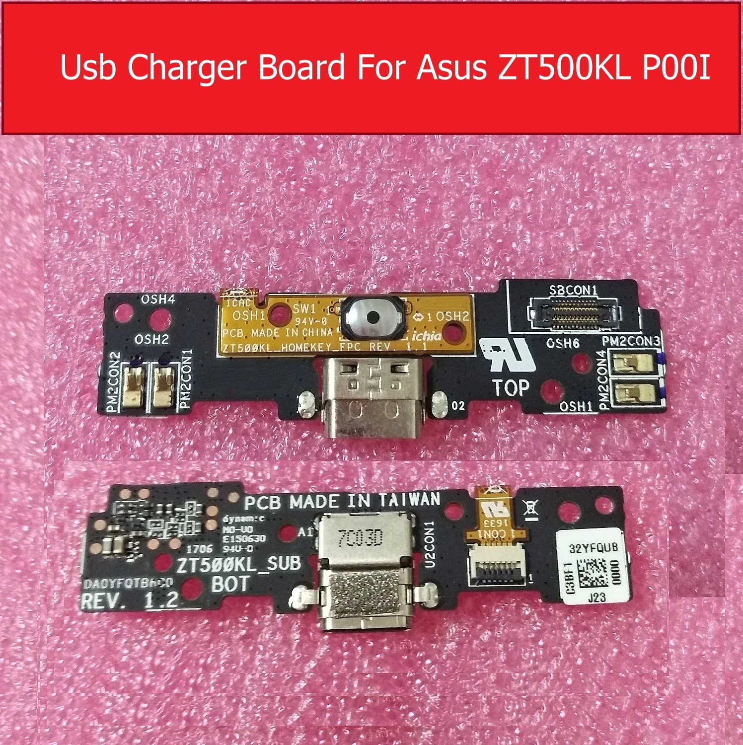 Genuine USB charger Port Board For ASUS Z500KL P001 ZT500KL Charging Jack Dock Board Replacement Repair Parts