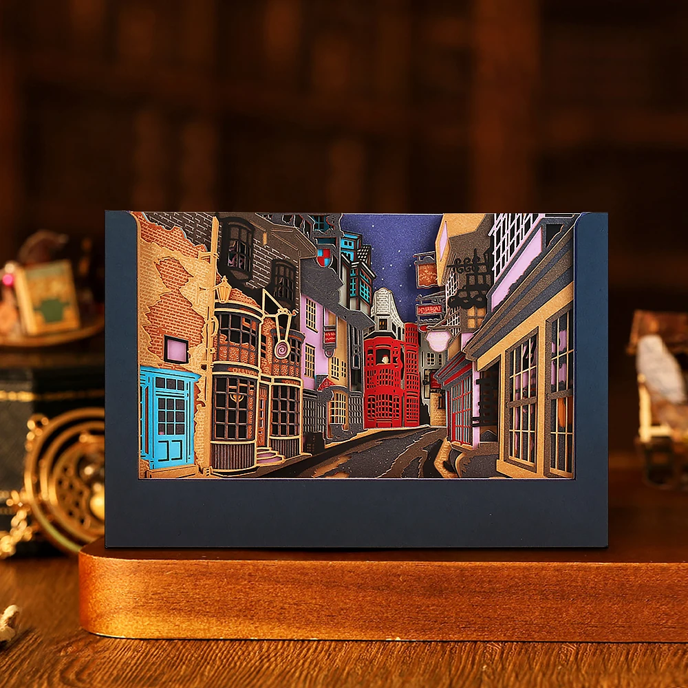 

Omoshiroi Block 3D Memo Pads Diagonal Alley Notepad 3D Paper Carved Sticky Notes 3D Note Paper Art Note Block Kids Birthday Gift