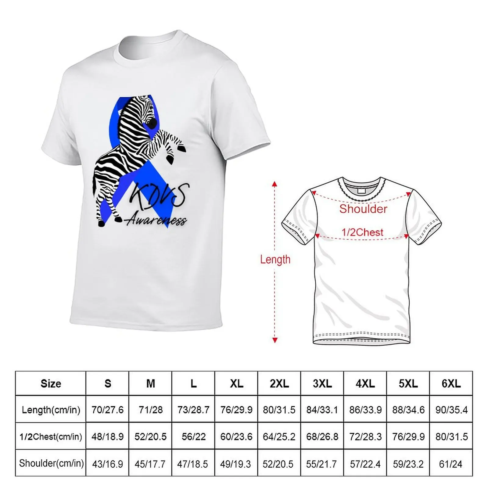 Koolen-de Vries Syndrome Awareness Ribbon T-Shirt Aesthetic clothing graphic t shirt vintage compression shirt men