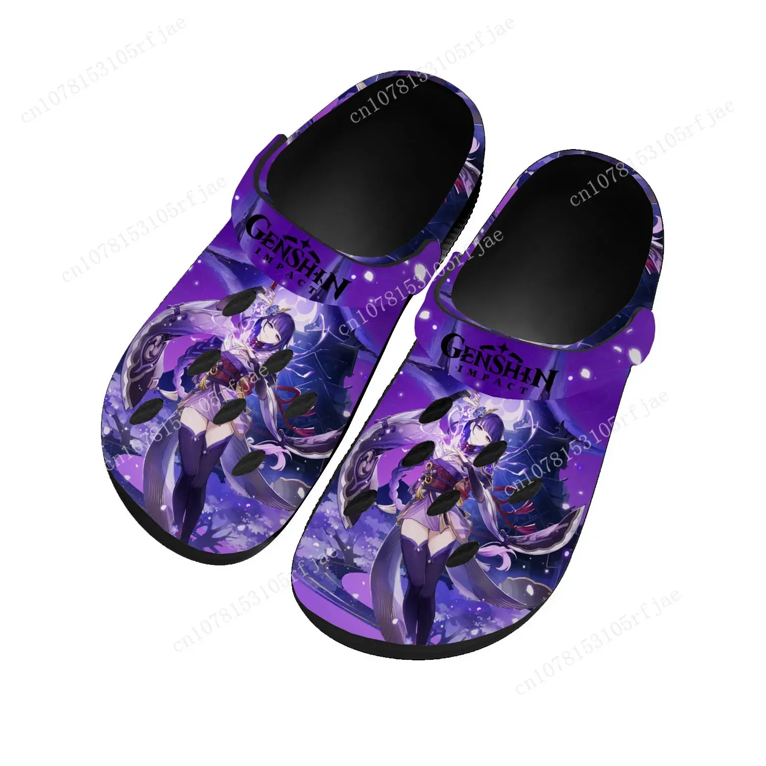 

Anime Manga Cartoon Game Genshin Impact Home Clogs Men Women Teenager Tailor Made Water Shoes Garden Beach Hole Slippers Sandals