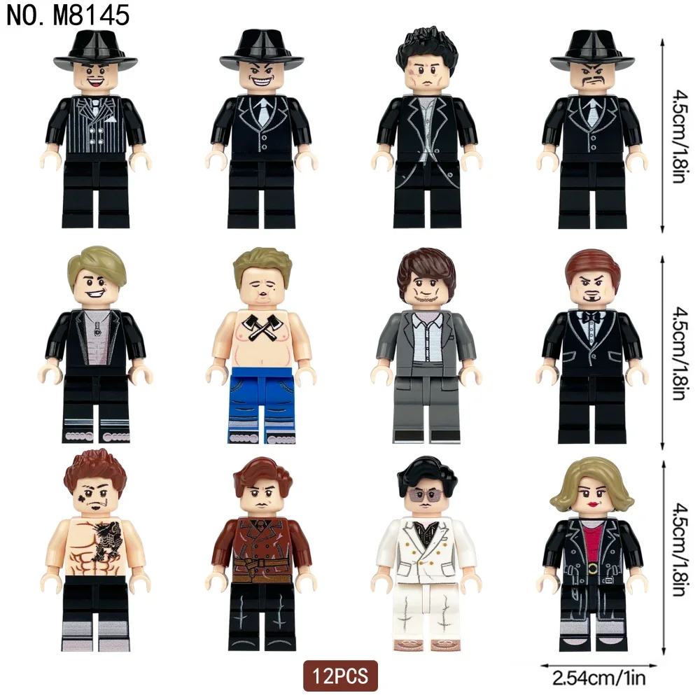 Bausteine, Figuren, humanoide Puppen, Spielzeug, Minifiguren, Kinderspielzeug, Geburtstagsgeschenke, Zeichentrickfiguren. – Detail 5