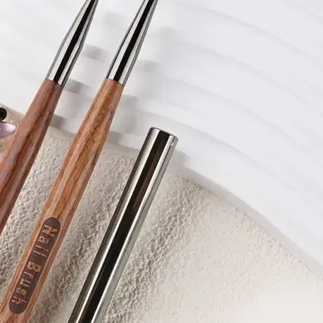 1PCS French Plaid Nail Art Brushes Line Grid Pattern Drawing Pen For DIY UV Gel Extension Painting Supplies