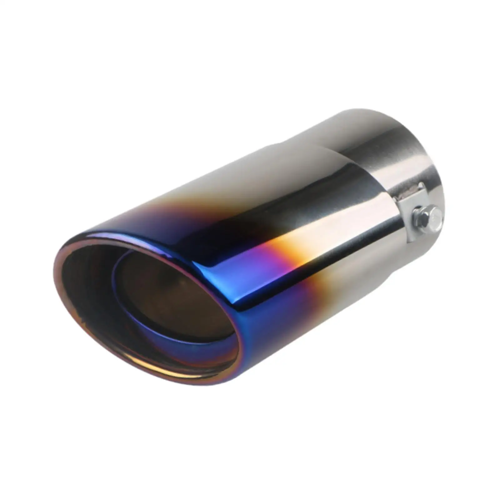 Universal Car Exhaust Muffler Straight Stainless Steel Tailpipe Tip Modification Auto Accessory for Sedan SUV Truck Decoration