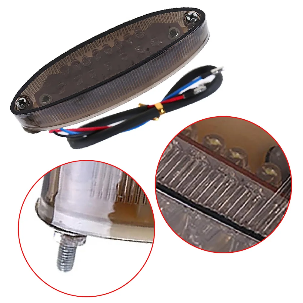 Motorcycle Modified Tail Light 12V Rear Tail Light LED Brake Stop Light for ATV Suzuki Harley Honda Kawasaki BMW DR DRZ 650 400 image 4