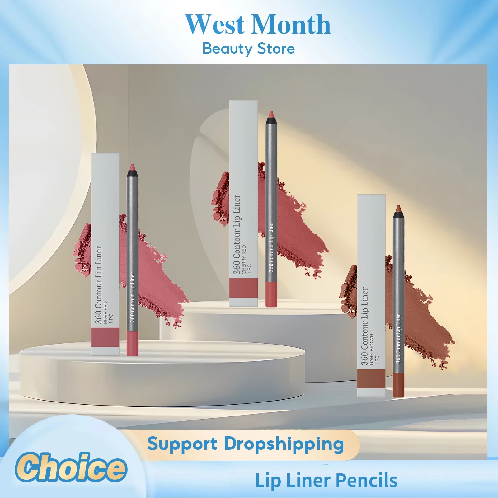 

5 Colors Lip Liner Pencils Waterproof Matte Finish Precisely Outline Lips Long Lasting Lip Makeup Thick Lip Smooth Lip Cosmetics