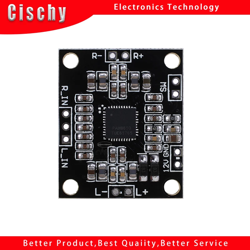 

1pcs/lot PAM8610 digital power amplifier board 2 x15w dual channel stereo mini class D power amplifier board