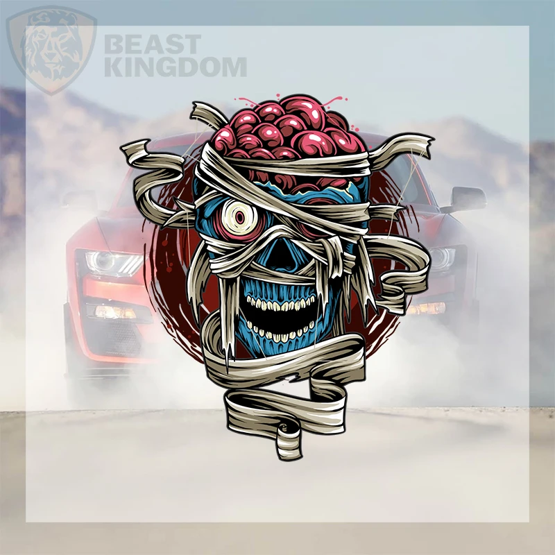 Car Stickers Bold Zombie Bandage Vinyl Decal Waterproof Die Cut for Fuel Tank Gas Cap Car Window Tumbler Auto Decor