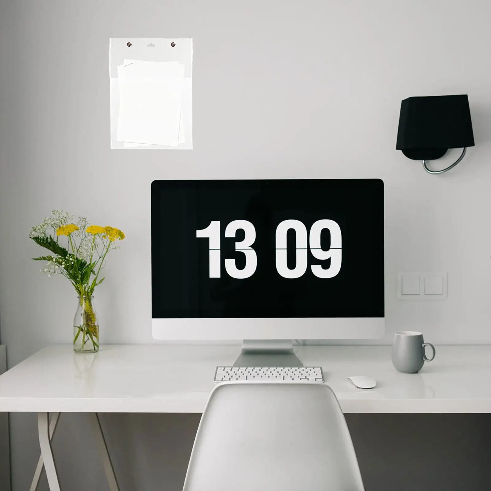 Transparent Acrylic Brochure Holder Wall Mount Vertical Display Stand Magazine File Holder Literature Organizer Paper Stand