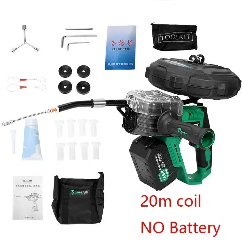 Best sellBrushless lithium Automatic Electric Puller Through Wall Wire Threader Threading machine Stringing Wire cable layi