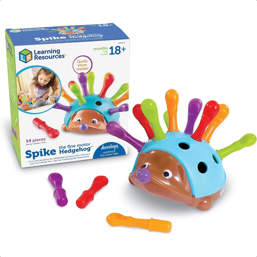 

Обучающие ресурсы Spike The Fine Motor Hedgehog Игрушки Монти для малышей Укладка формы Подарки для мальчиков и девочек Сортування и соответствия