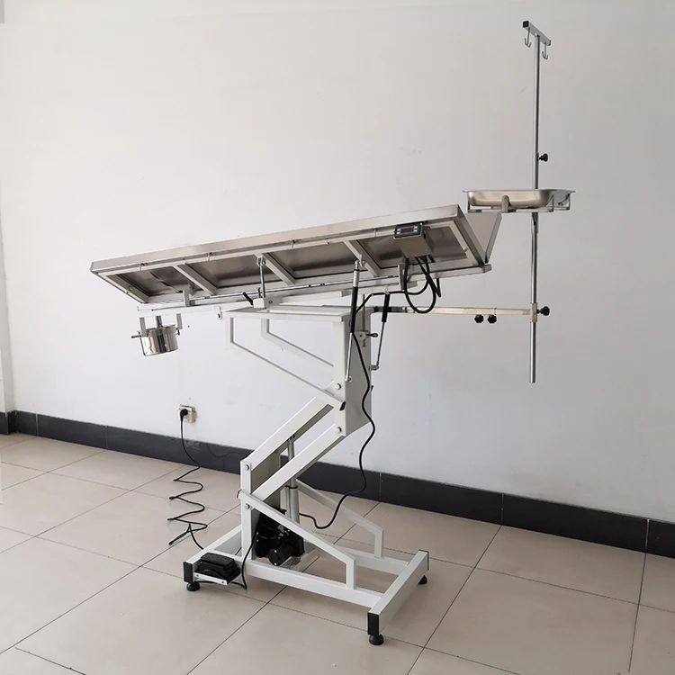 Approved High Quality 304 Stainless Steel Temperature Control Veterinary Surgery Table Customized Vet Operating