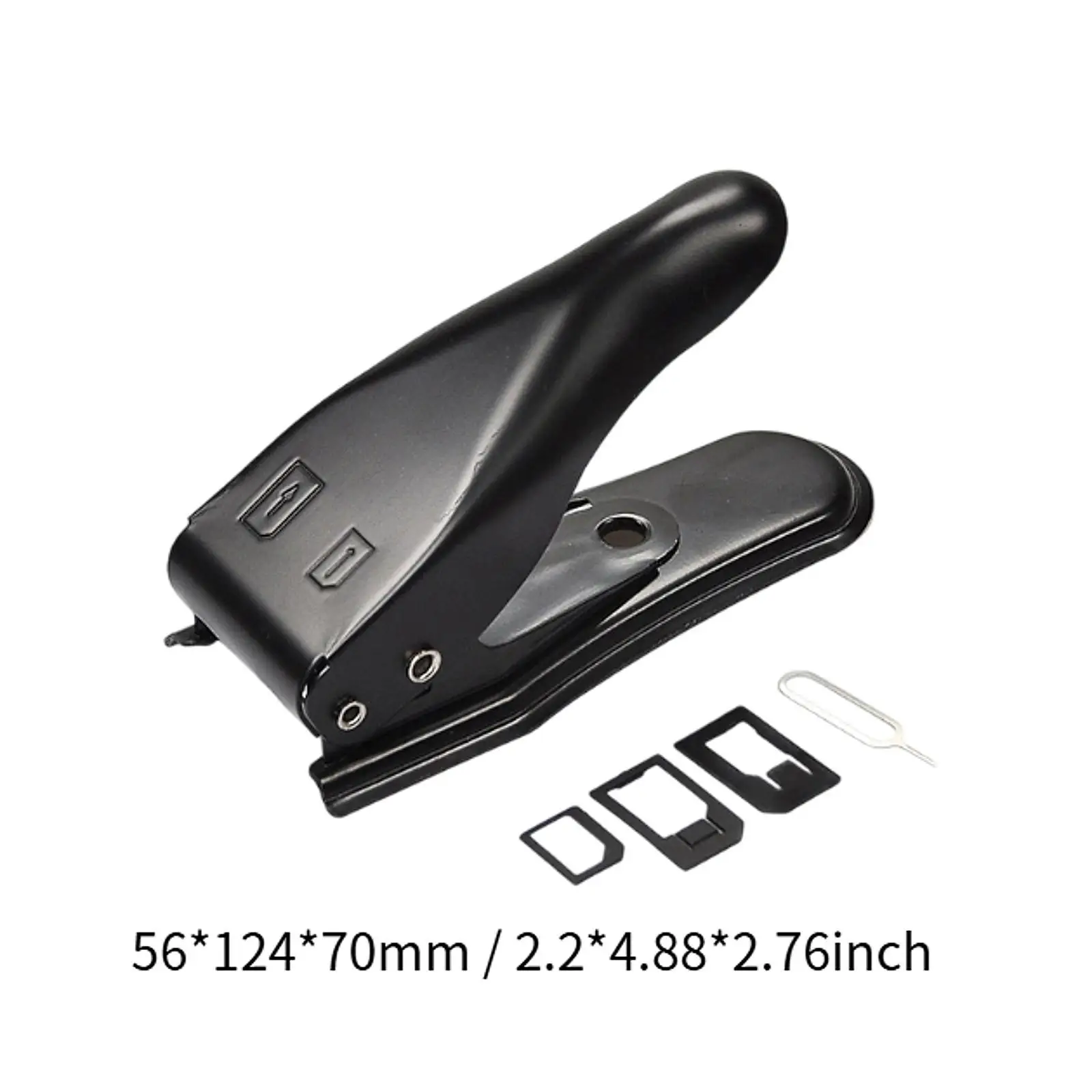 Cortador de cartão Sim Nano e Micro Sim Cutter, conveniente e resistente portátil com adaptadores e pino de ejeção 2 em 1 para smartphone