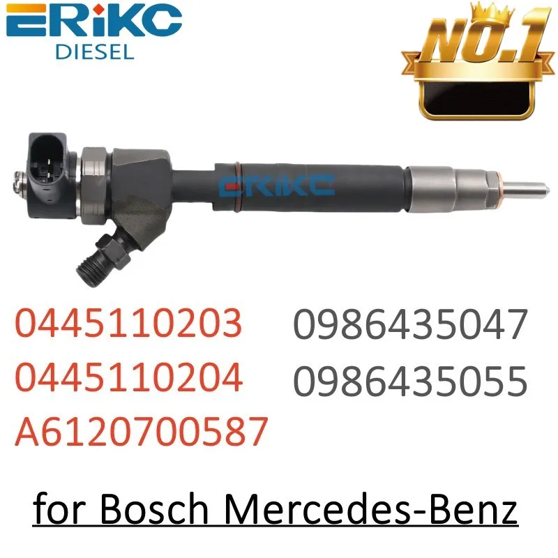 

0445110203 0445110204 Diesel Fuel Injector Assy A6120700587 0986435047 0986435055 for Mercedes-Benz
