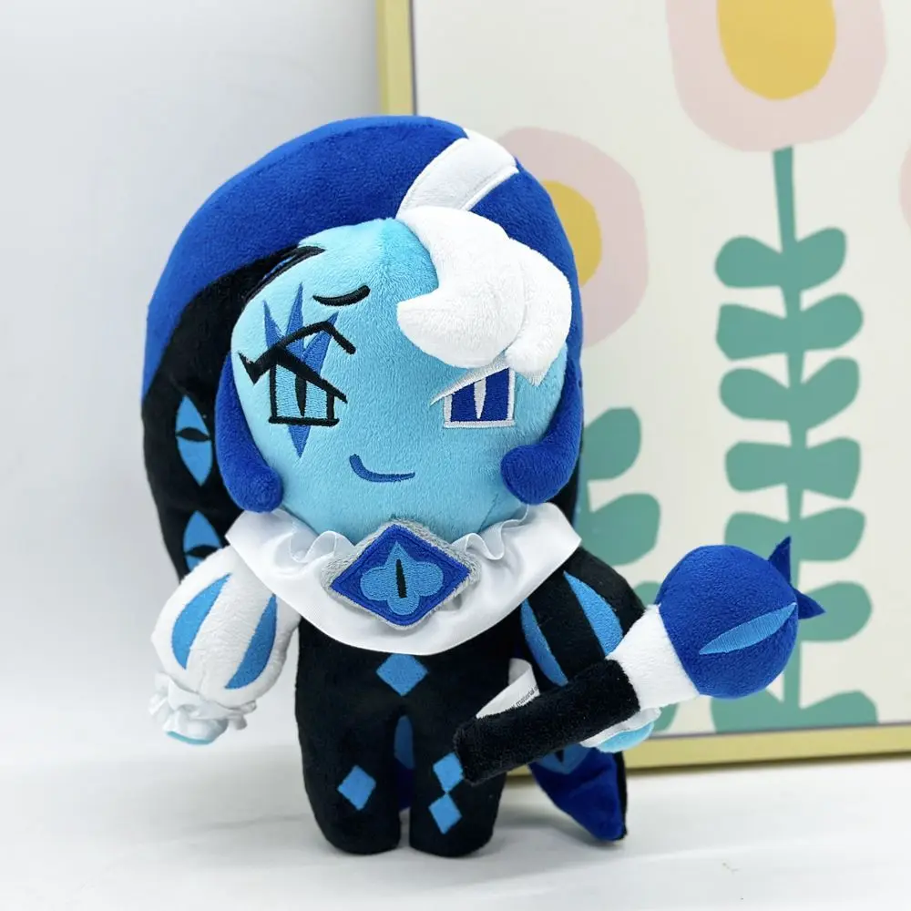 Shadow Milk Plush Blue Hair Shadow Plush Dolls Cute Cookie Game Blue Doll Toys Cartoon Stuffed Children's Gamer Fans Friend Gift