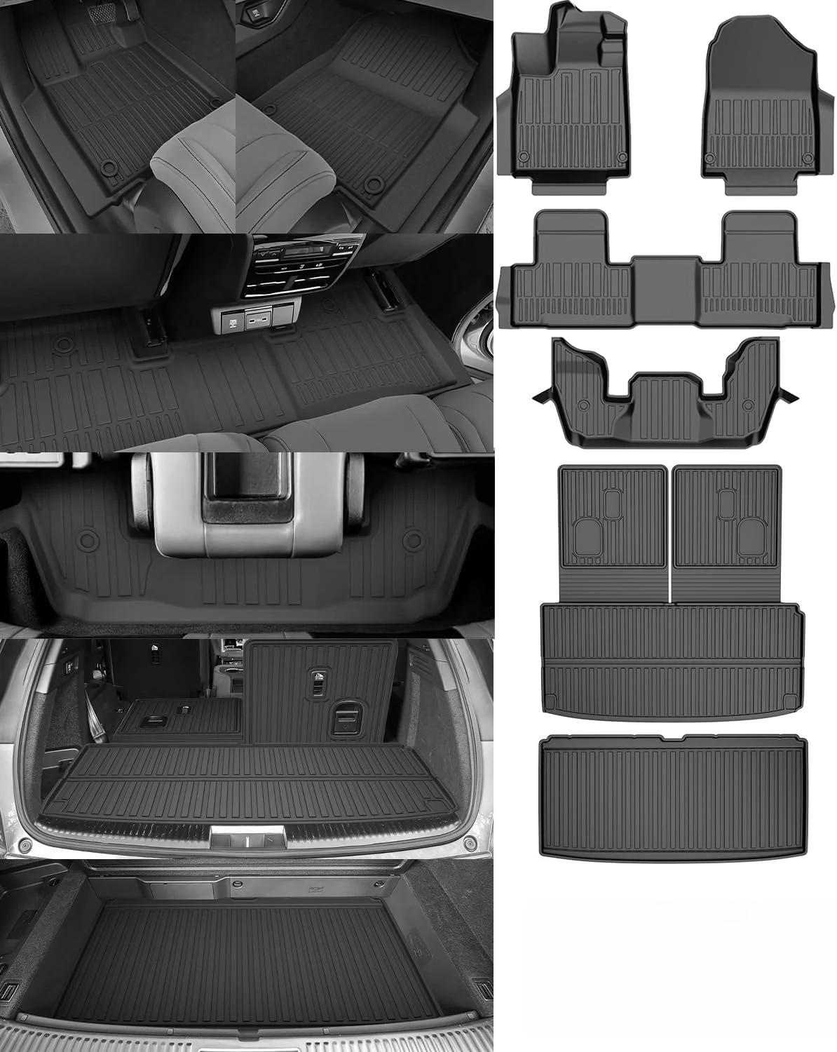

Original TPE Floor Mat Full Set for 2022-2026. Custom fit all-weather liners with cargo & backrest protection.