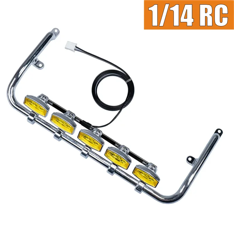 

LED 5V Front Spotlights Roof Lights 1/14 RC Truck for SCANIA Tamiya 770S 6x4 56368 56371 56379 Car Model Car DIY Parts