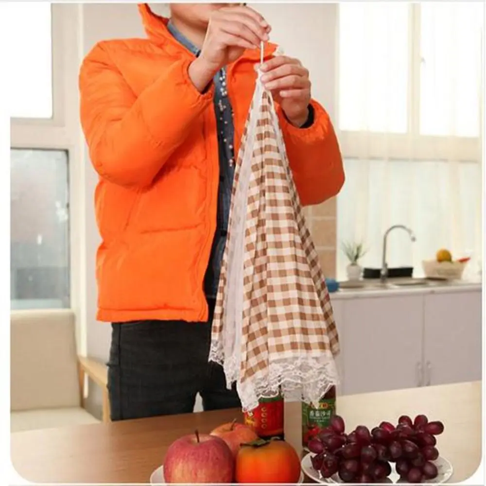 Lace Mesh Screen Camp BBQ Fruit Covers Outdoor Protector Anti Fly Mosquito Kitchen Helper Food Cover