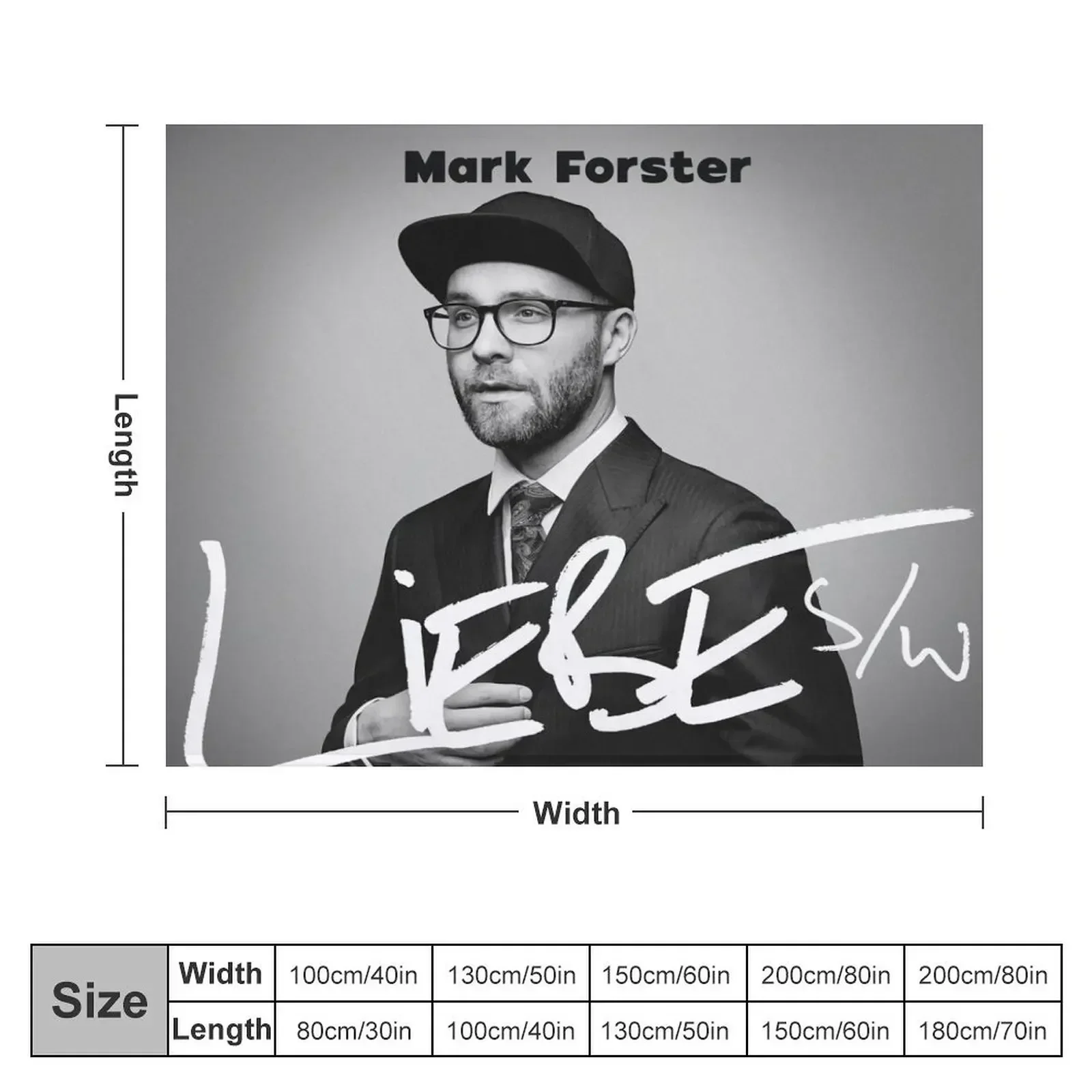 Mark Forster - Liebe Album Throw Blanket anime Luxury Throw Flannel Fabric wednesday Blankets