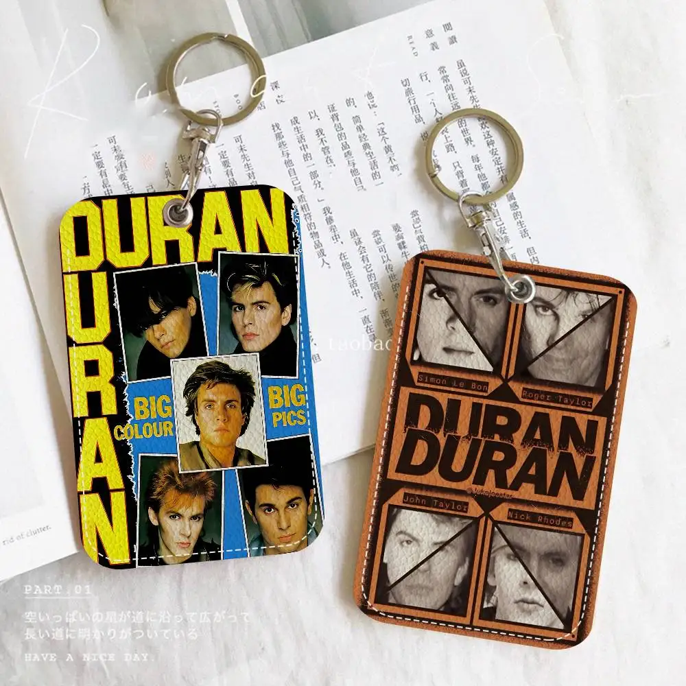 Classic British Band Duran Duran Rectangle Keychain Card Holder, Credit Card Holder, Student ID Card Holder, Bus Cards Cover