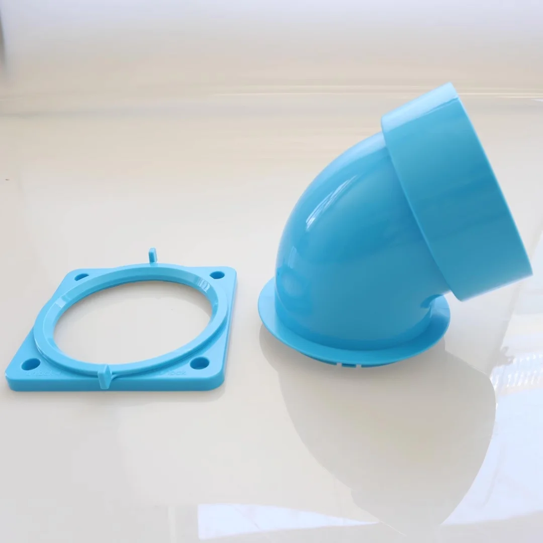 Base de Conduit d'Air Chaud ou Froid Mobile pour Climatiseur Industriel, Diamètre 125mm