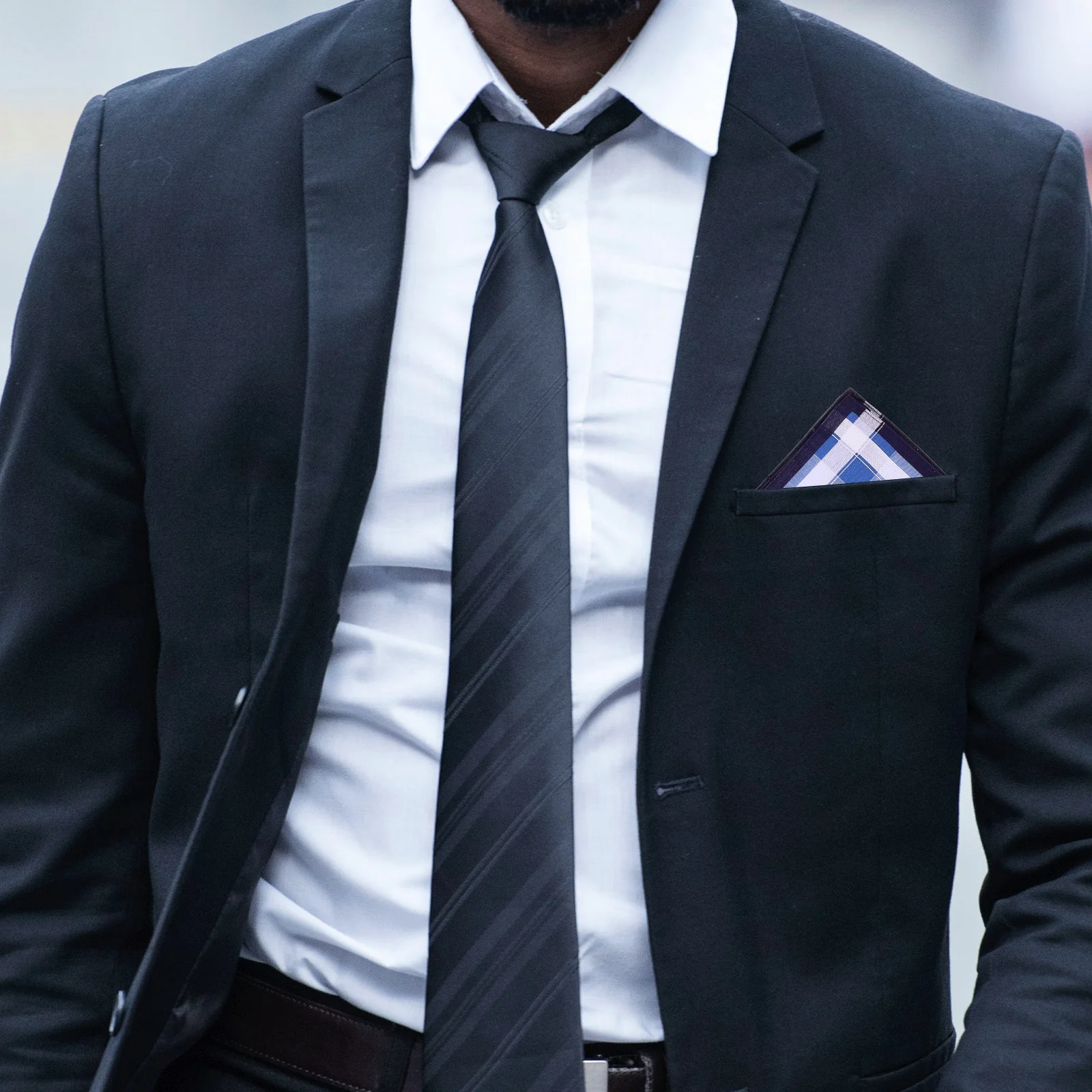 3 قطعة منديل قطن عالي الكثافة جيب مربع دائم لينة تنفس حجم كبير ريترو خمر الرجال باندانا حفلة الشاي #3