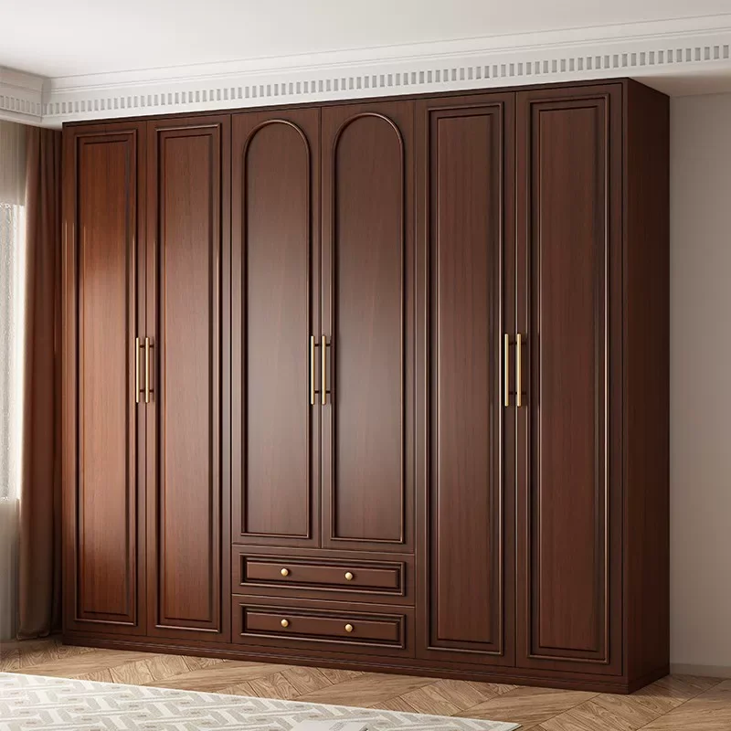 Brown Drawers Large Wardrobes Closet Antique High Living Room Wooden Wardrobes Clothes Storage Lounges Kleiderschrank Furniture