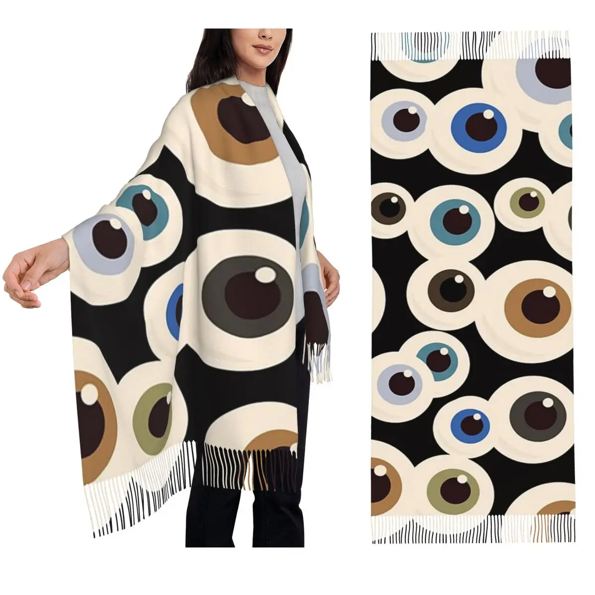 

Ophthalmologist,Optometrist Optometry, Eye Dr, Eyeballs Scarf Tassel Scarves Women Shawls and Wraps Large Fall Winter Shawl Wrap