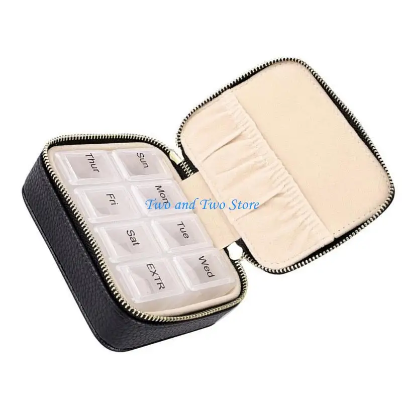 

HX6F Elegant Jewelry Box with Sealable Compartments Storage Case for Rings Earrings