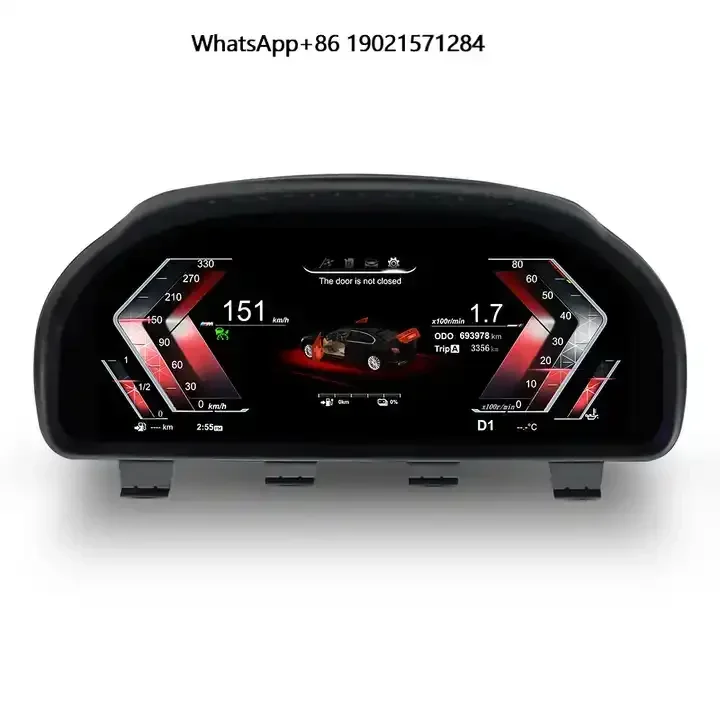 

Car Dashboard Display Linux System 12.3 Inch Speedometer Digital Instrument Cluster for 5/6/7 Series X3 X4 X5 X6 2009-2018