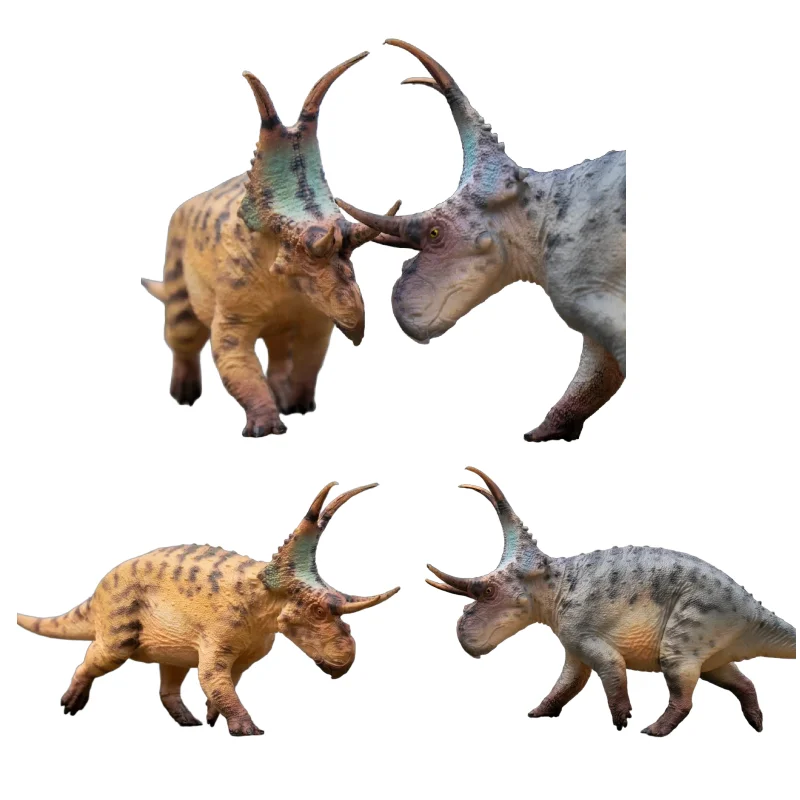 

【In Stock】Haolong Valley Demonic Ceratops Dinosaur Model Animation Model Toy Collection Gift Desktop Ornament