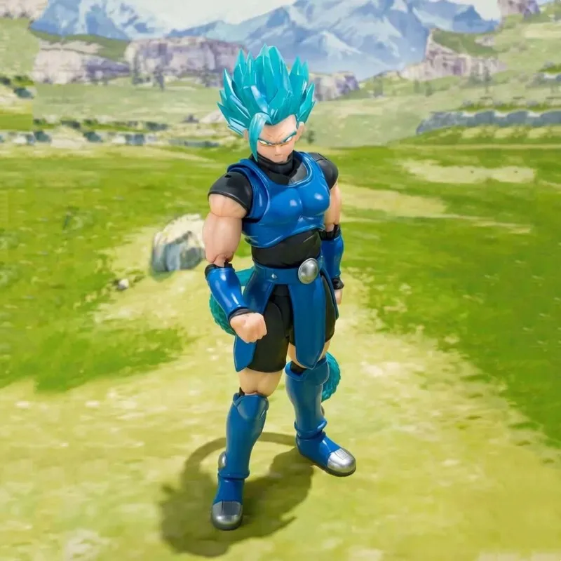 16cm SHF Dragon Ball Legends Shallot Action Figure Super Saiyan Blue Shallot Articulated Anime Model Game Figure Toy Adults Gift view 4