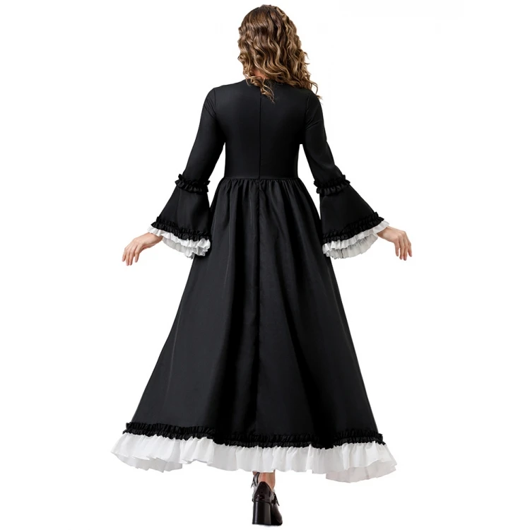 Costume da palcoscenico Faion da donna della corte rinascimentale Lady Princ Dr per adulti loween Performance Outfit Medievale retrò Sle