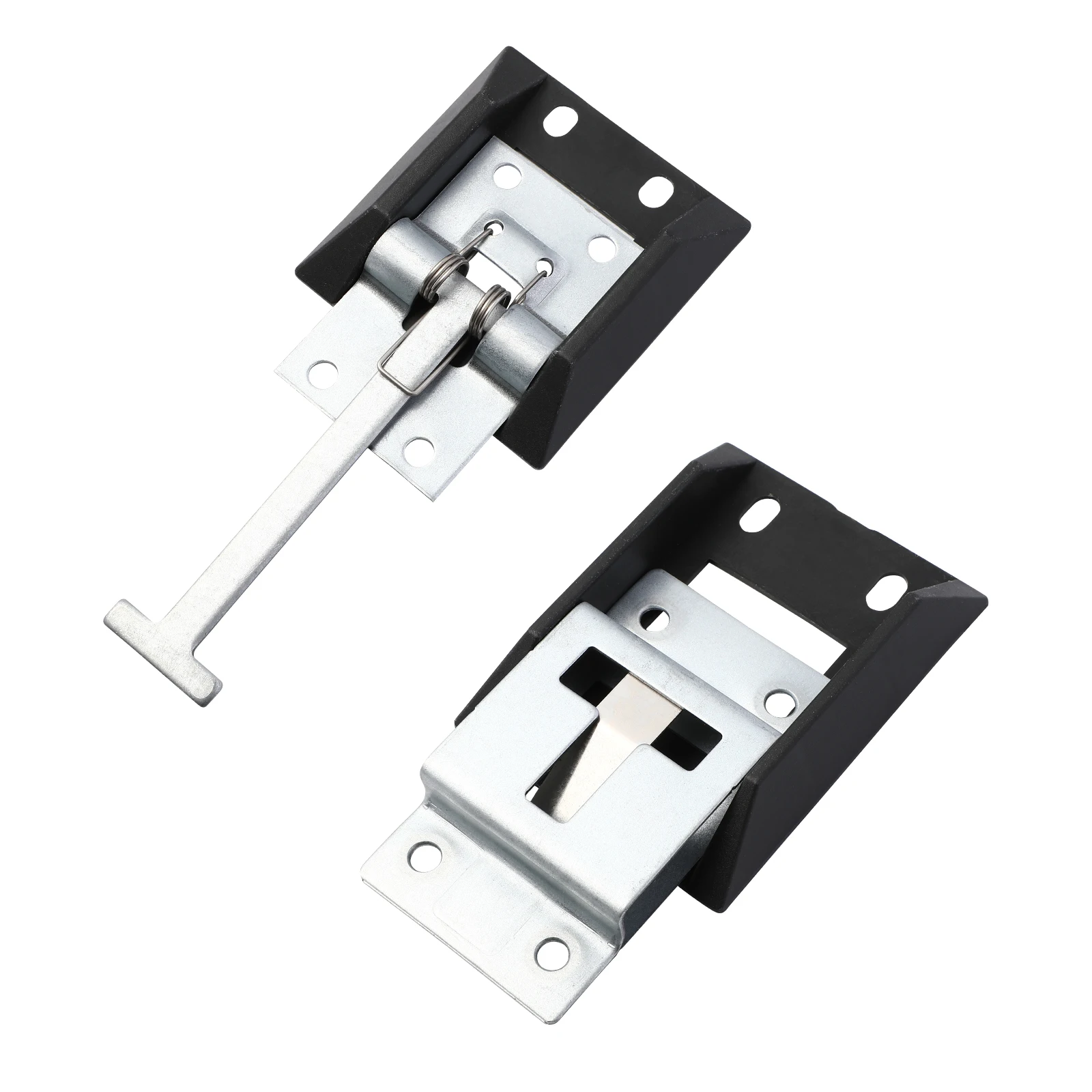 

Trailer Door Latch Heavy Duty Metal Zinc Coated T Style Catch Holder Van Camper Accessories Replace Plastic Suitable RV