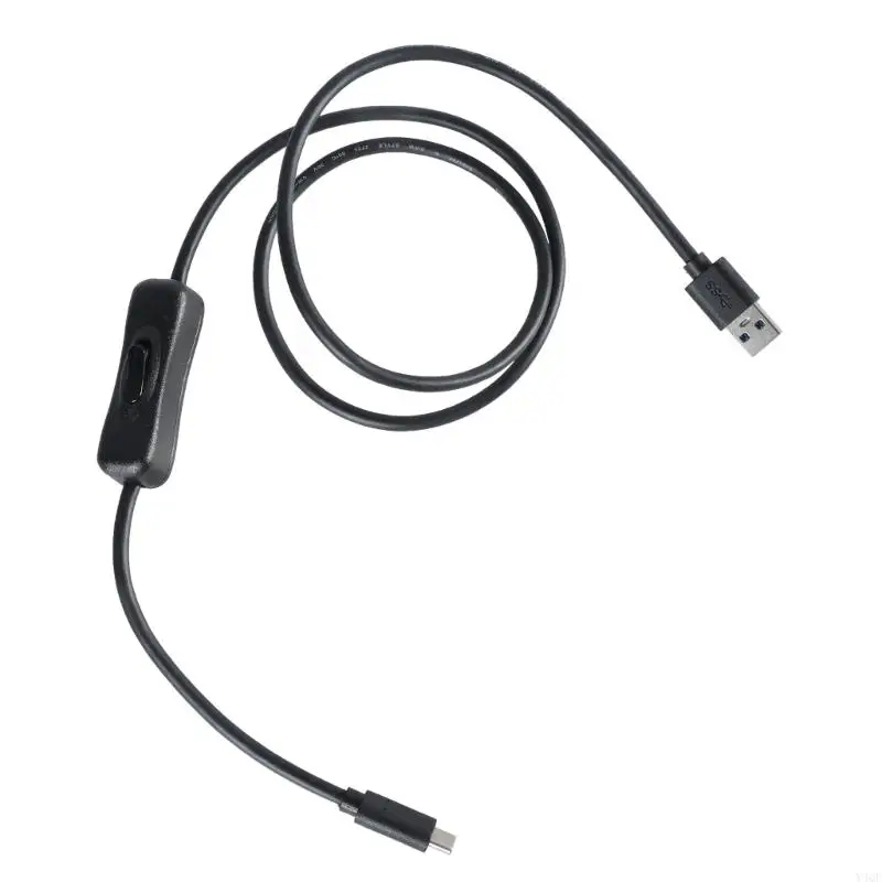 Y4QF USB3.0 do USB C Przewód przedłużający kabel przyciskiem przełączania 10 / s transfer danych