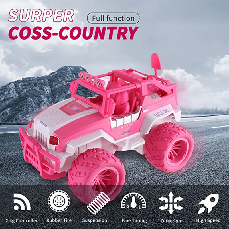 Voiture télécommandée tout-terrain pour enfants, camion versiRC, véhicule télécommandé, jouets pour garçons et filles, cadeaux d'anniversaire pour enfants, 2.4G, 1:12