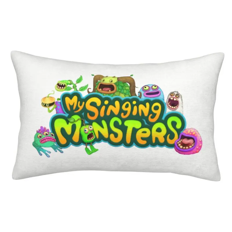 

Custom My Singing Monsters Video Gamer Velvet Nordic Throw Pillow Case Rectangle