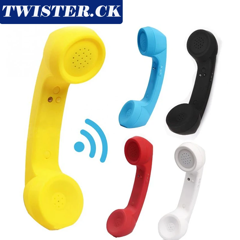 

New Retro Microphone Wireless Compatible Retro Receiver Anti-radiation Telephone Handset External Microphone Call Accessories