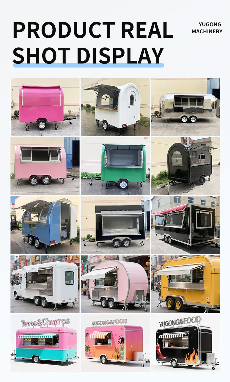 Food Trailer Commercial-Grade Custom Popcorn Stand Trailer for Mobile Snack Business with Kitchen Equipment Customized