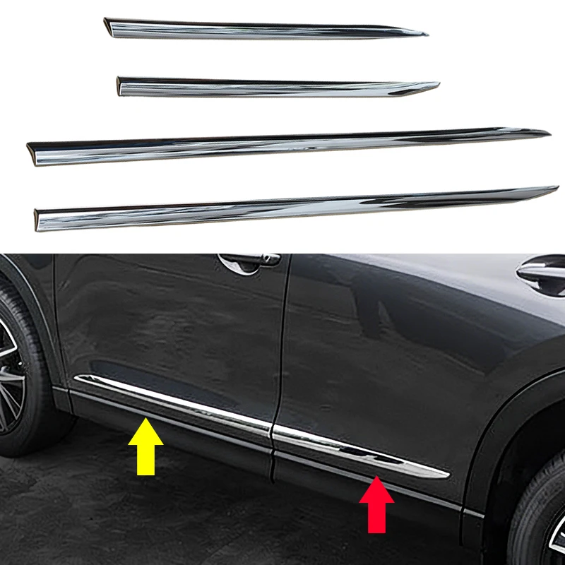 

Chrome Car Styling Side Door Strip Body Skirts Molding Cover Trim Decoration For Mazda CX-5 CX5 2017-2025 Accessories