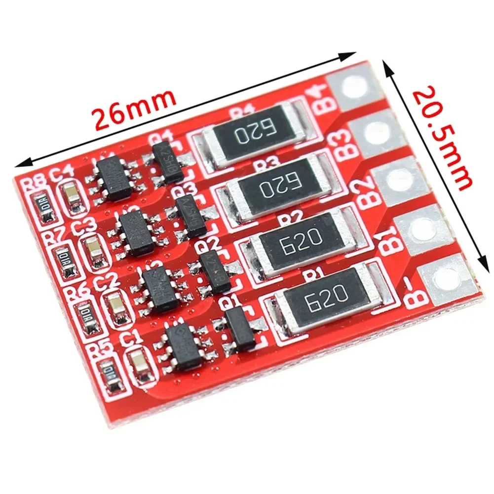 4S 12,8 В LiFePO4 Защитная плата литий-железовой батареи с балансировочной платой для номинального напряжения 3,2 В LiFePO4 батареи