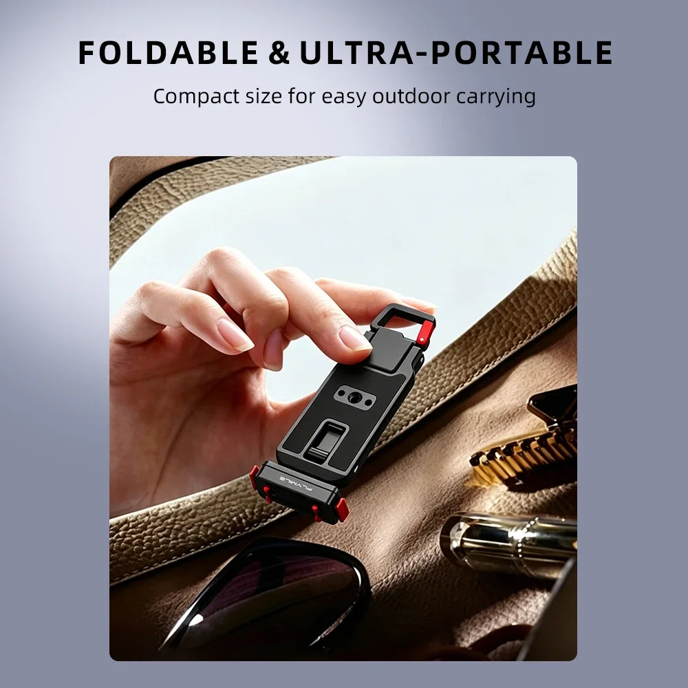 Flymile Magnetisches Metall-Stativ für Insta360 Ace Pro 2/X5 Faltbare Magnetische Halterung Fotografie-Griff für Video Vlgo – Detail 12