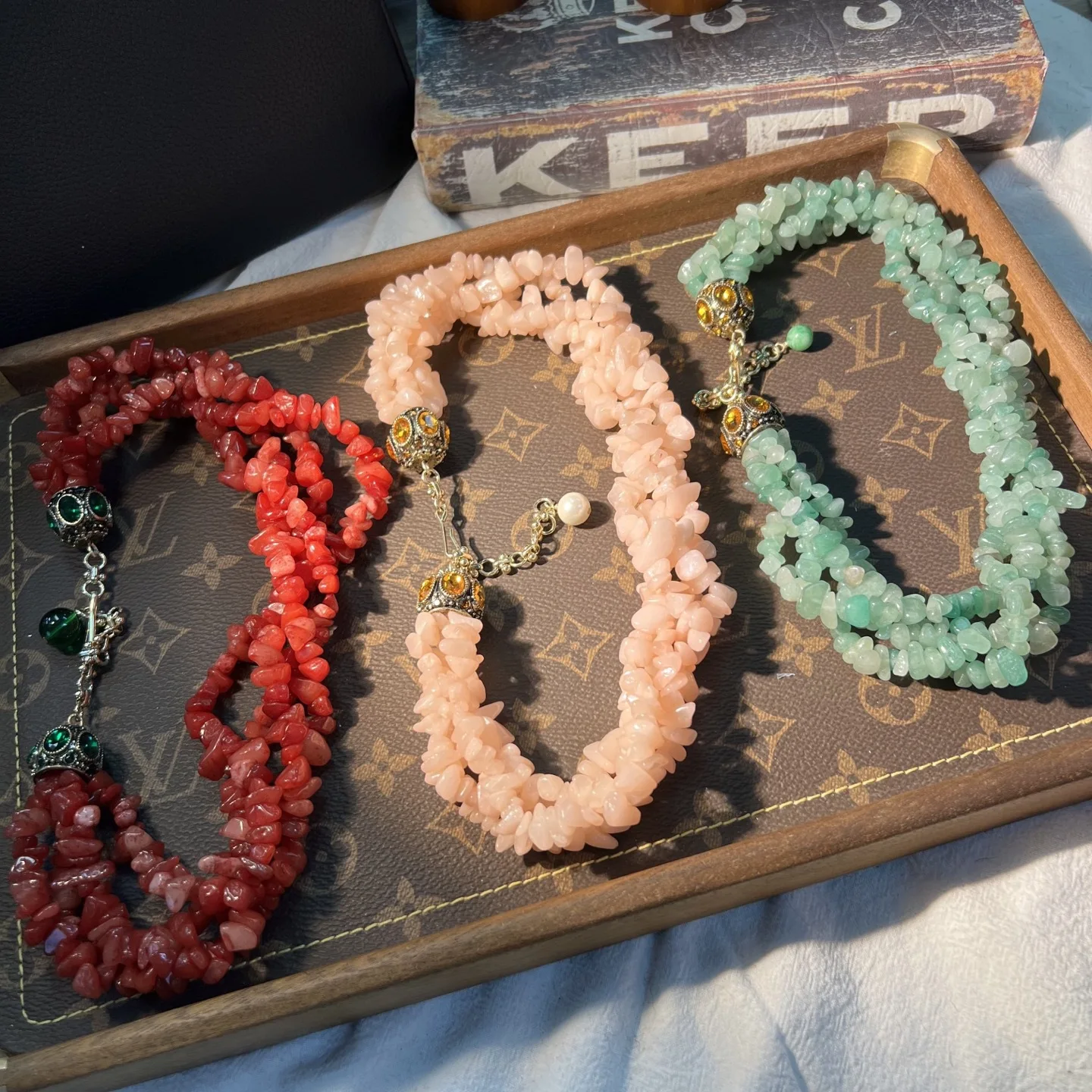 

Винтажный натуральный камень, модная стильная поворотная цепочка, аметист, цитрин, коралловый агат, колье, богемное ожерелье для женщин, очаровательные ювелирные изделия