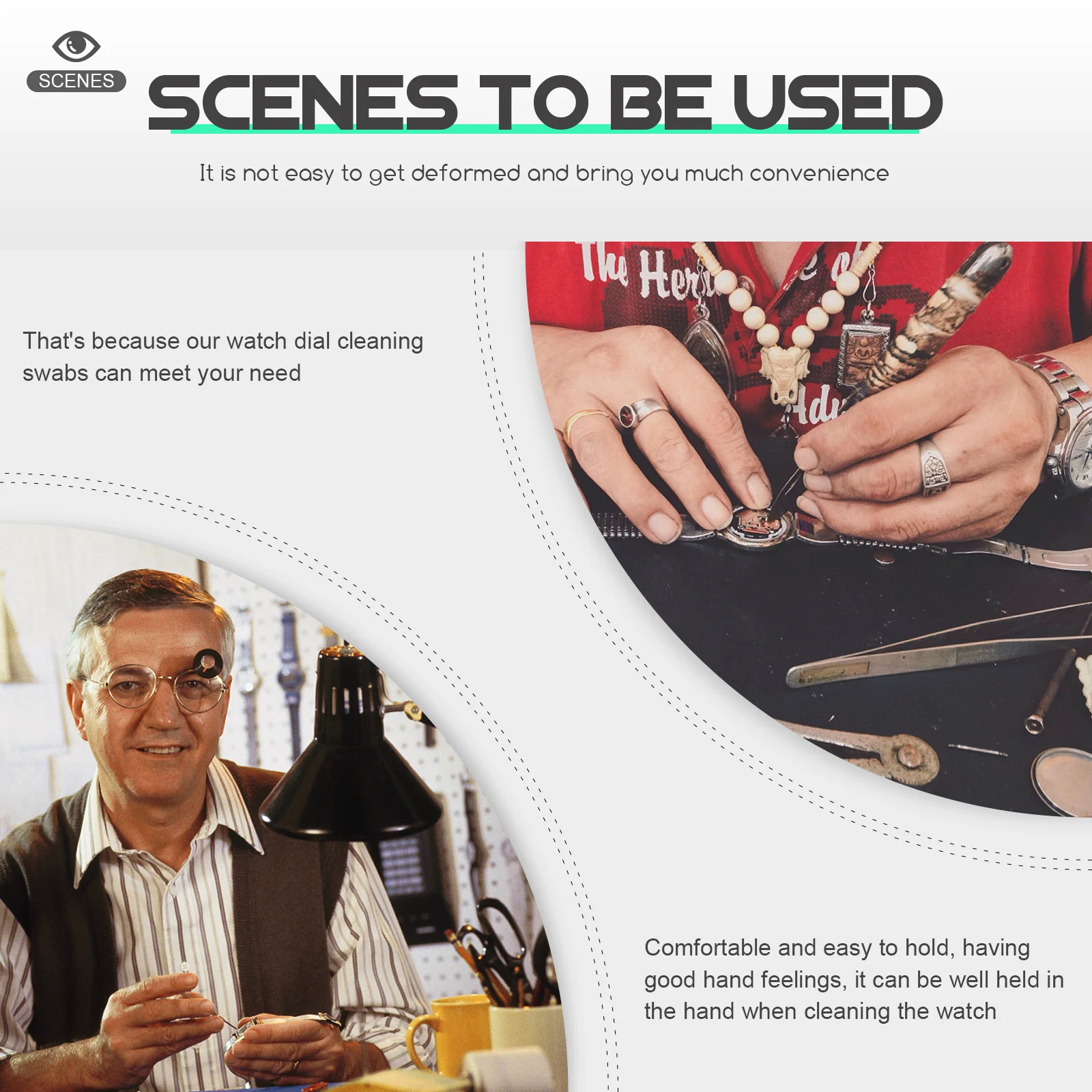 1 قطعة مسحات الطلب قسط ساعة خشبية أجزاء تنظيف مقبض أداة المحمولة أجزاء صغيرة أداة إصلاح لمجموعة صيانة الساعات