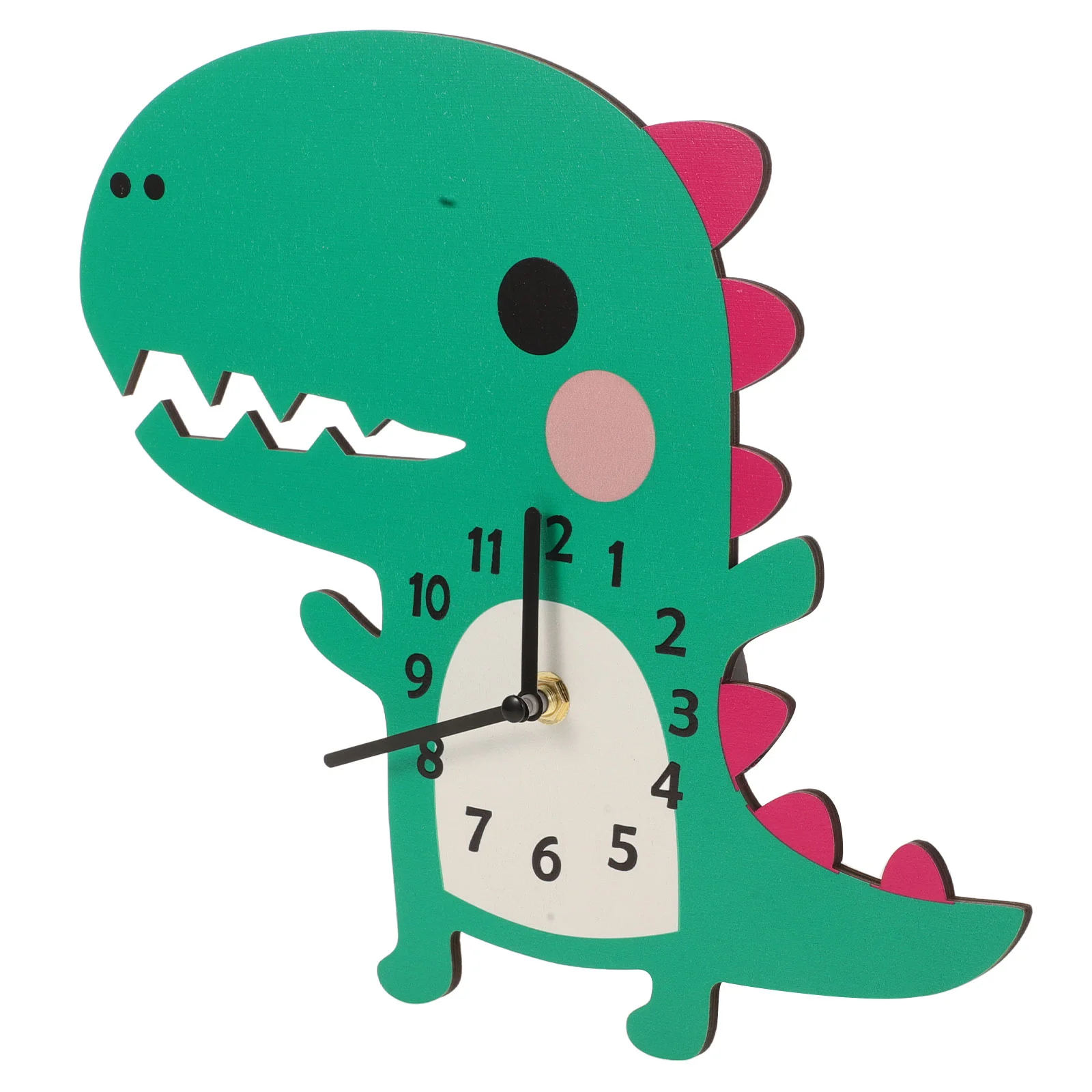 Dinosaur Wall Clock Living Room Bedroom Shaped Household Decorative Clocks Basswood Hanging Mute Office Child