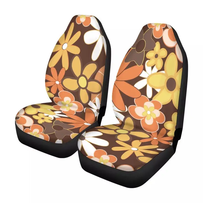 

Floral Autom Spring Car seat cover, Women's Car accessories, Hippie Universal Car Seat Cover