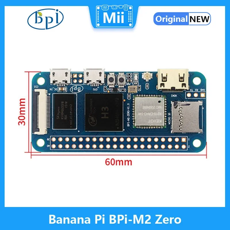 Imagem -03 - Open Source Hardware Platform Board Bpi Zero Banana Allwinner h2 Mais Bpi m2 Zero All Ineter Face o Mesmo Que Rpi Zerow Demo Board