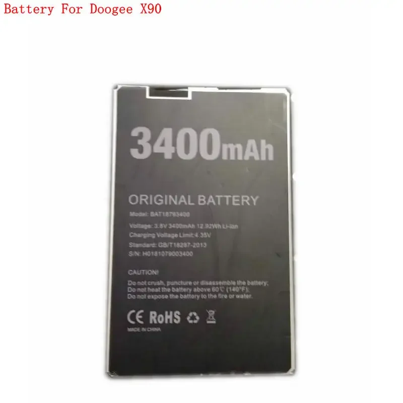 For Doogee X90 Original Battery Mobile Phone Batteries 3400mAh with Tracking Number